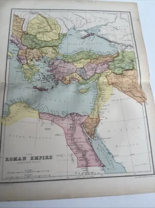 1910: Map Of The Roman Empire Eastern Half PSA #A03 Print Vintage C - Picture 1 of 9