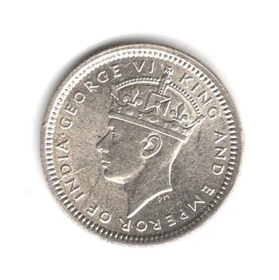 1943 MALAYA SILVER 5 CENTS  UNC. - Image 1 of 2