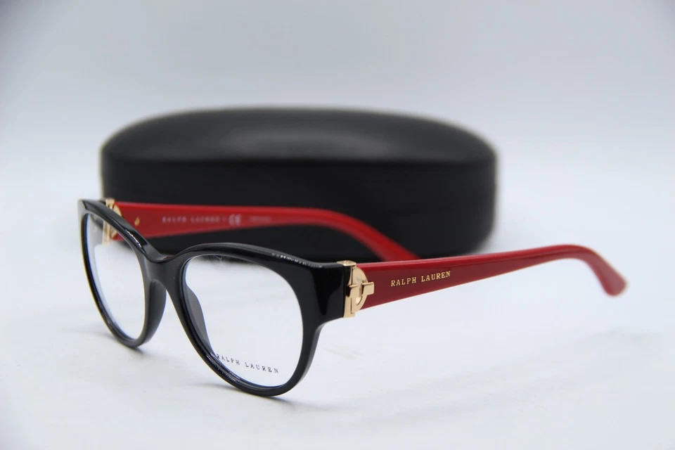 NUEVAS GAFAS RALPH LAUREN RL 6150 5001 NEGRO ROJO ORO MONTURAS AUTÉNTICAS 51-19 Foto 1 de 4