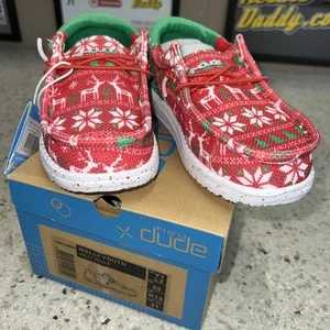 Mocassini leggeri Hey Dude Wendy Toddler Jolly Jingle taglia Y1 L2 ~NUOVI~ - Foto 1 di 8