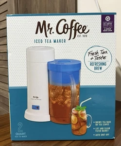 Mr. Coffee Iced Tea Maker 2 Quart Pitcher Blue TM1 2015 New SEALED - Picture 1 of 6