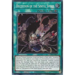 Deception of the Sinful Spoils Yu-Gi-Oh! ROTA-EN055 1st Secret Rare - Picture 1 of 1