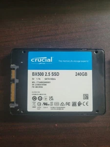Crucial BX500 240 Go, Interne, 2,5" Disque Dur SSD (CT240BX500SSD1) - Photo 1/2
