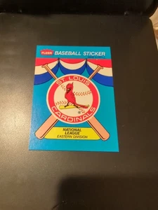 1989 Fleer Team Stickers St. Louis Cardinals #NNO St. Louis Cardinals - Picture 1 of 2