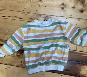 Mori 4-5 Sweatshirt Sunset Crew Neck Long Sleeve Oversized 100% Organic Cotton - Picture 1 of 22