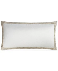 Hotel Collection Glint Decorative Pillow, 14" x 26" White - Picture 1 of 5