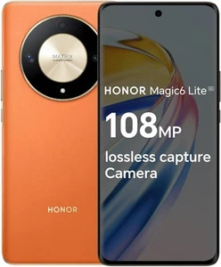 Honor Magic6 Lite 256GB 8GB Android Unlocked SIM 5G Orange Mobile Smartphone - Picture 1 of 2