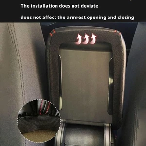 Car Handrail Cover Dustproof Leather Cover Central Lid U Armrest Armrest K Q0X2 - Picture 1 of 14