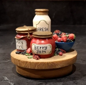 "Unser Amerika" Geschenk Kerzenglas Topper Beeren und Sahne Marmelade Konserven Bauernhaus - Bild 1 von 22