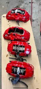 2014-2023 Maserati Quattroporte Ghibli SQ4 6 Pot Brembo Brake Caliper Set Red - Picture 1 of 1