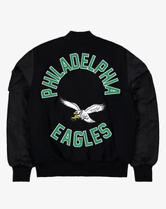Philadelphia Eagles New Era Alpha Industries MA-1 NFL Saquon Barkley sz M - Picture 1 of 3