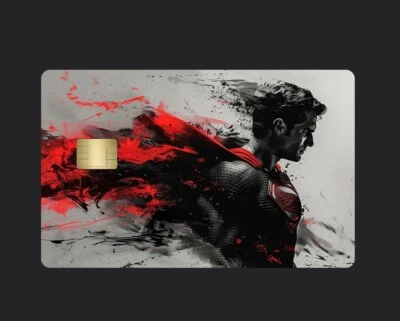 DLNQNT DESIGNS 2 Premium Print Superman 03 Credit Debit Card Vinyl Skins Small Chip