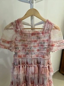 WIE NEU! Needle & Thread Mädchen Kleid Größe 11 Rosa 146 Blumen - Bild 1 von 8