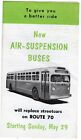 1955 Vintage Philadelphia Transportation Co Air Suspension Buses Brochure