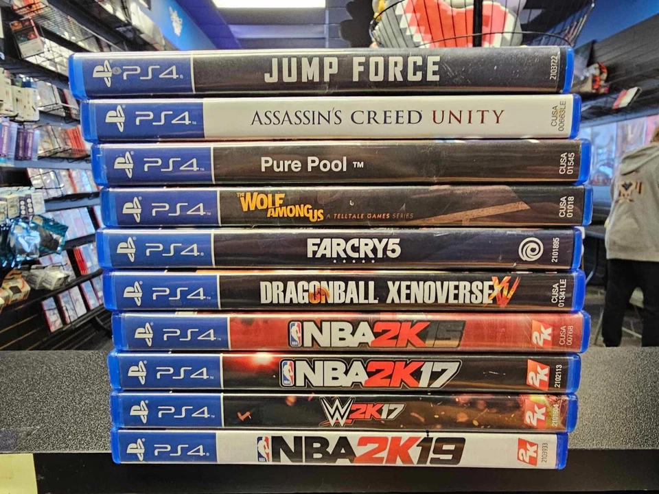 PS4 Playstation 4 Game Lot x10 Assassins Creed Unity Farcry 5 Wolf Among Us - Image 1 of 1