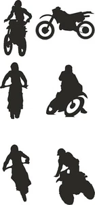 Motorrad Biker Moped Enduro Crossmaschine Zweirad Sport Sticker Auto Aufkleber - Picture 1 of 7