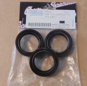 CHROME SPECIALTIES Fork Seals (3) 160223 Replaces 45843-77 - Picture 1 of 1