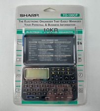 Organisateur électronique Sharp YO-100CP 10 Ko mémoire avec 8 fonctions scellées dans son emballage d'origine