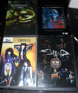 Rock 4 DVD Lot - Iron Maiden STAIND Evanescence CINDERELLA - Picture 1 of 2