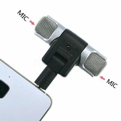 Mini 3,5 mm Mikrofon Stereo Mikrofon für Aufnahme Handy Studio Karaoke - Bild 1 von 4