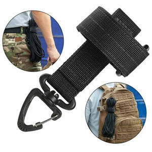 Nylon Glove Holder Strap Multi-Functional Outdoors Climbing Rope Hanger Hook