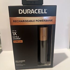 Portable DURACELL Power Bank Rechargeable  3350 mAh PowerBank compliant carry on