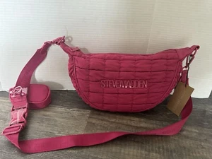Borsa a tracolla Steve Madden Fushia rosa BTATE nuova con etichette trapuntata con portamonete - Foto 1 di 8