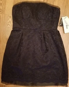 David's Bridal Dress Size 10 Lace Strapless W10184 NWT $149 - Marine Color - Picture 1 of 6