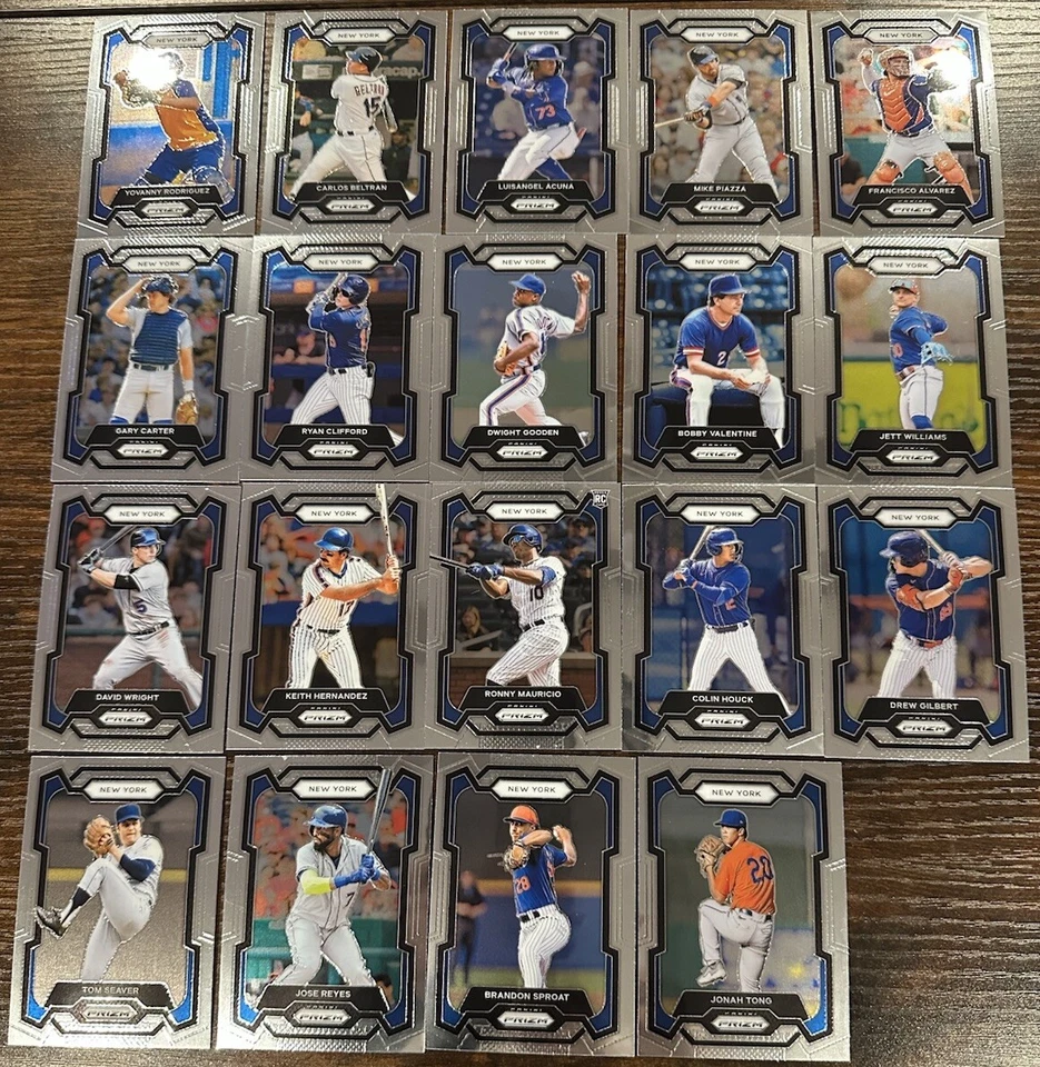 2024 Panini Prizm New York Mets Team Set 19 Cards Acuna, Mauricio, Sproat, Tong - Image 1 of 4