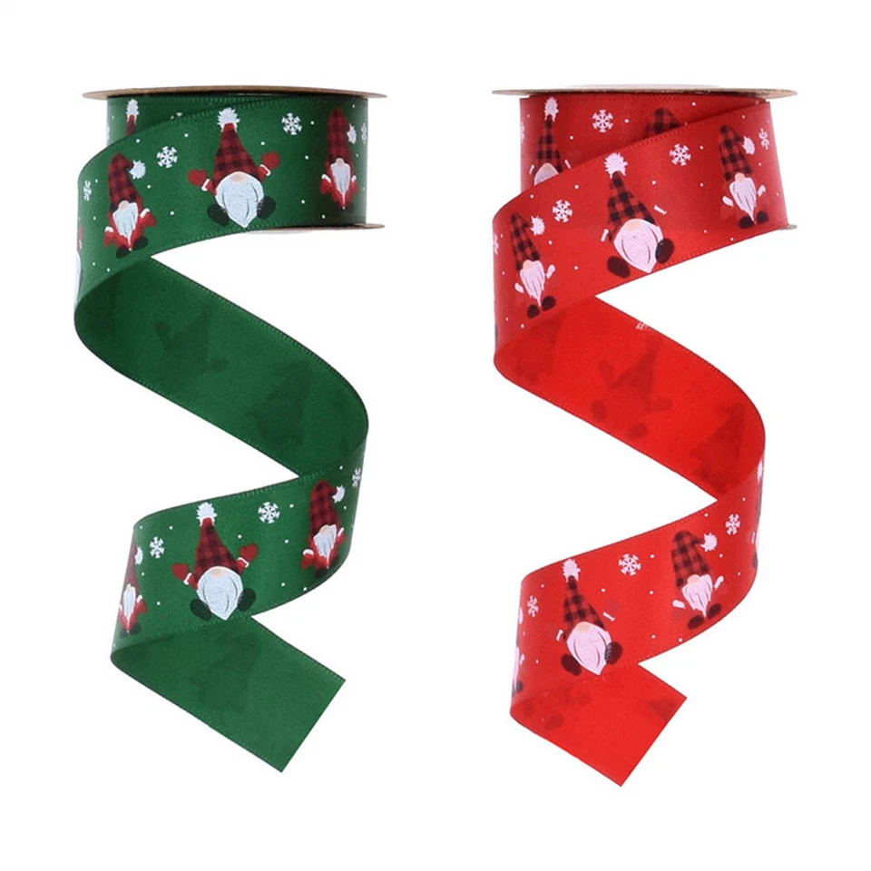 Cinta de envolver regalos de Navidad 25M cintas suministros para decoración de fiestas en el hogar Foto 1 de 4