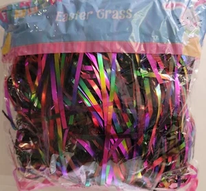 Easter Basket Grass Rainbow Metallic 1.75 oz, E16 - Picture 1 of 1