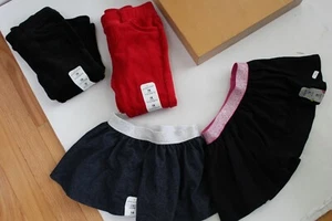 Jumping Beans Velour Red leggings Baby Girls Size 18 Months Lot 4 Skirt NEW NWT - Picture 1 of 4