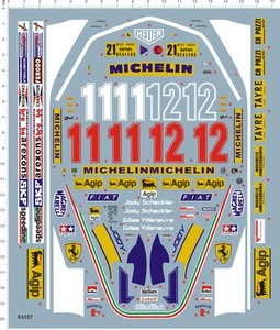 Modellino scala 1/12 F1 Ferrari 312T4 Gilles Villeneuve 312T kit decalcomania acquascivolo - Foto 1 di 1