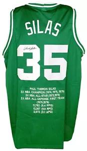 Paul Silas autographed signed jersey NBA Boston Celtics JSA COA Denver Nuggets - Picture 1 of 4