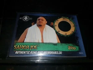 Samoa Joe Topps WWE Slam Attax 10th Edition Ring Mat Relic Memorabilia RMOB - Picture 1 of 2