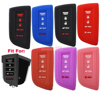 Funda de silicona para llavero remoto inteligente Fit Acura Integra TLX MDX RDX 5 botones Foto 1 de 4