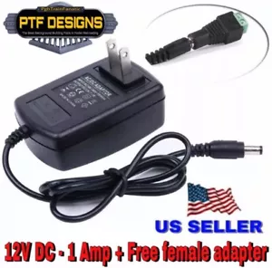 12 Volt 1A DC Transformer, Power Supply Used For PTF Designs Building Flats LEDs - Picture 1 of 5
