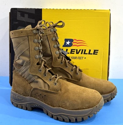 NIB 9 W BELLEVILLE WOMENS FC320 OCP ACU COYOTE BROWN ULTRA LIGHT ASSAULT BOOTS - Image 1 of 4