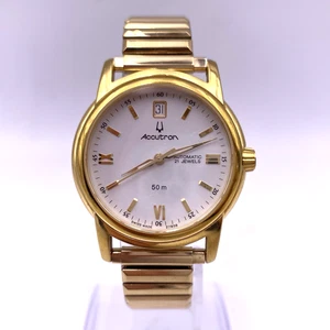 Accutron 2892A2 Automatic 21J 50M Date Just Wrist Watch. Lot.113 - Imagen 1 de 13