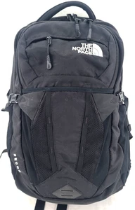 The North Face Recon Black Adjustable Strap Zip-Up Padded Laptop Bag Backpack - Bild 1 von 11
