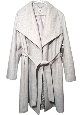 Worthington Women's XL Lt. Leather Gray Belted heavy weight Coat new with tags  - Image 1 of 4