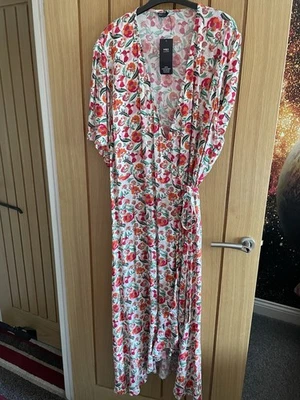 BNWT Gorgeous Multi Wrap Midaxi Dress From Marks & Spencer UK Size 24 - Image 1 of 4