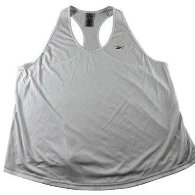 Reebok Speedwick Athletic Tank Top White Plus Size 3X/22-24W Racerback Workout - Image 1 of 4