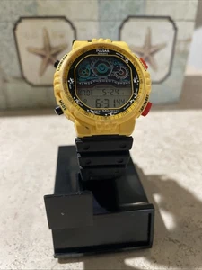 Reloj digital vintage 1993 para hombre ALARMA CRONÓGRAFO PULSAR W810-0010 amarillo raro - Imagen 1 de 12