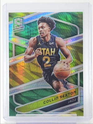 COLLIN SEXTON 2023-24 SPECTRA INTERNATIONAL GREEN PRIZM JAZZ /75 Q5118 - Image 1 of 2