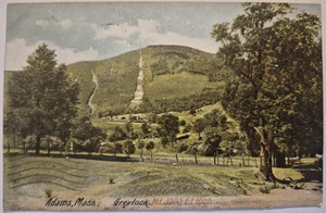 Vintage Postcard Greylock Mountain Adams MA Hand Drawn Art/Back   AA128 - Picture 1 of 2