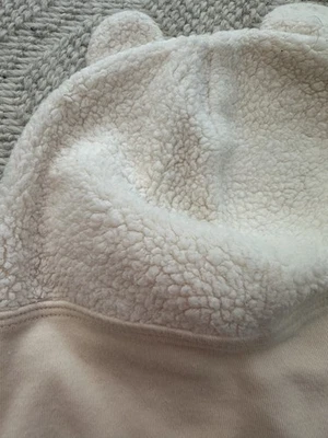 Gorro de bebé Zutano polar con orejas de oso crema/blanco 6-12 meses Foto 1 de 4