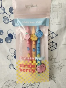 Pusheen Fruits Pen Set Of 3 Pack - Picture 1 of 3