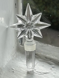 Vtg Waterford Crystal Celebration Star Wine Bottle Stopper. 4.25” X 3” Near Mint - Foto 1 di 3