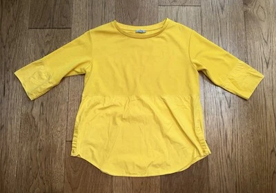 Top liso amarillo manga 3/4 COS para mujer talla S Foto 1 de 4
